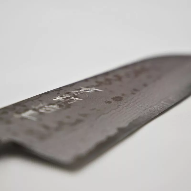 Japoński nóż Santoku Kyoto Katsugu 16,5 cm stal VG-10 Damast 17 warstw