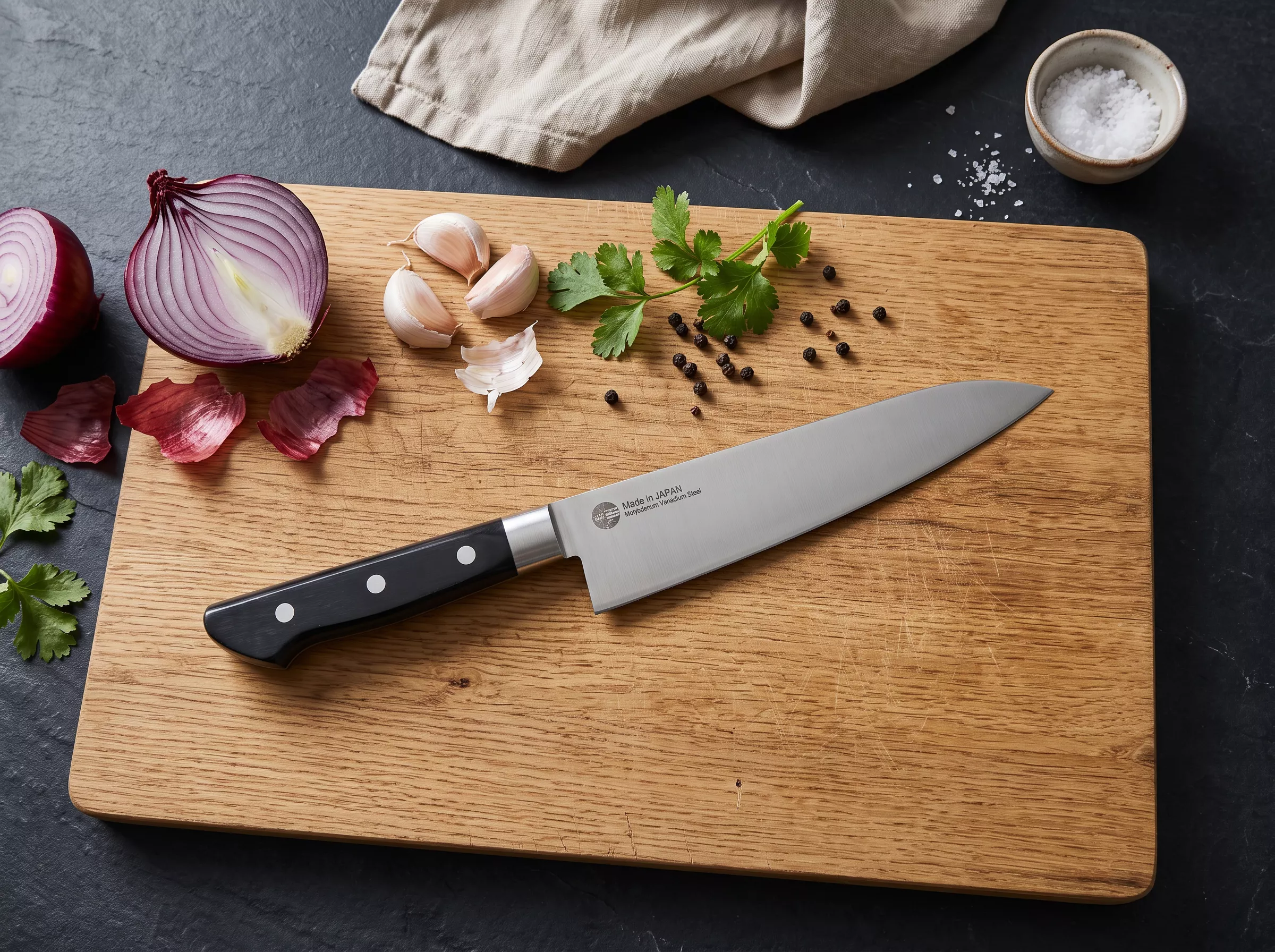 Japoński nóż szefa kuchni Nagao Tsubame-Sanjo Gyuto 18 cm