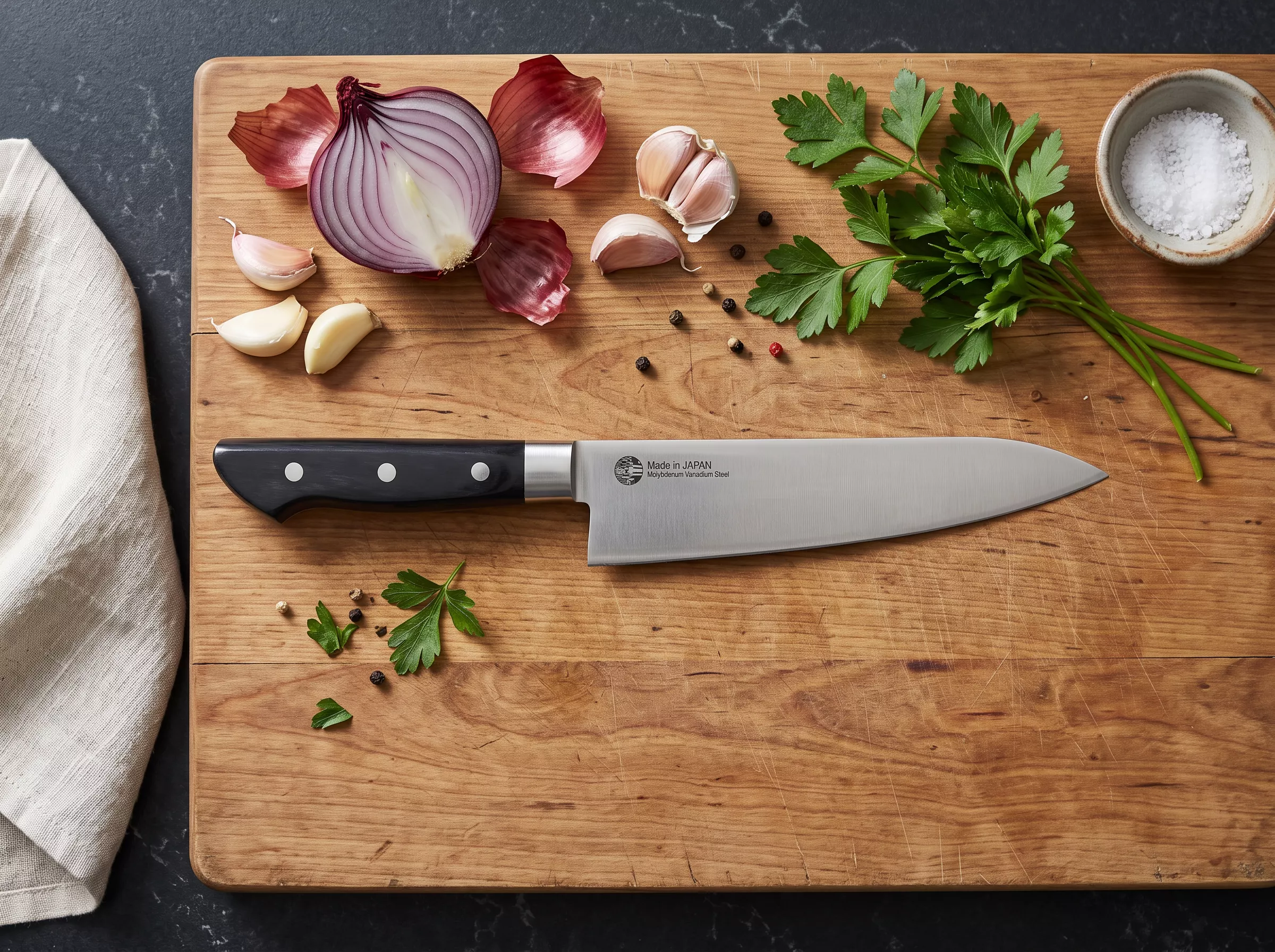 Japoński nóż szefa kuchni Nagao Tsubame-Sanjo Gyuto 18 cm
