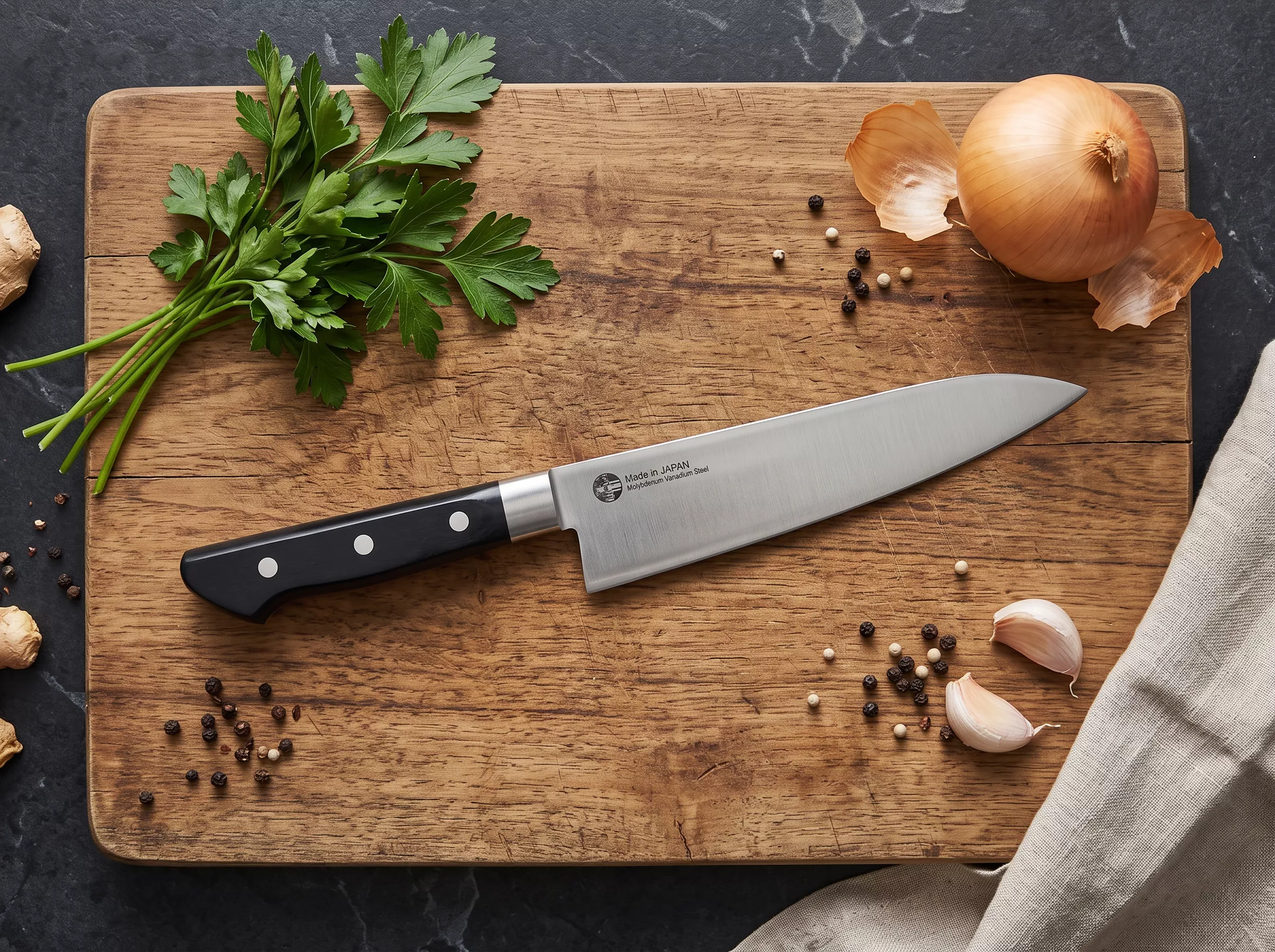 Japoński nóż szefa kuchni Nagao Tsubame-Sanjo Gyuto 18 cm