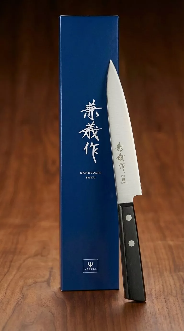 Japoński Nóż Santoku Sakai Shuji Hagane Warikomi 18 cm