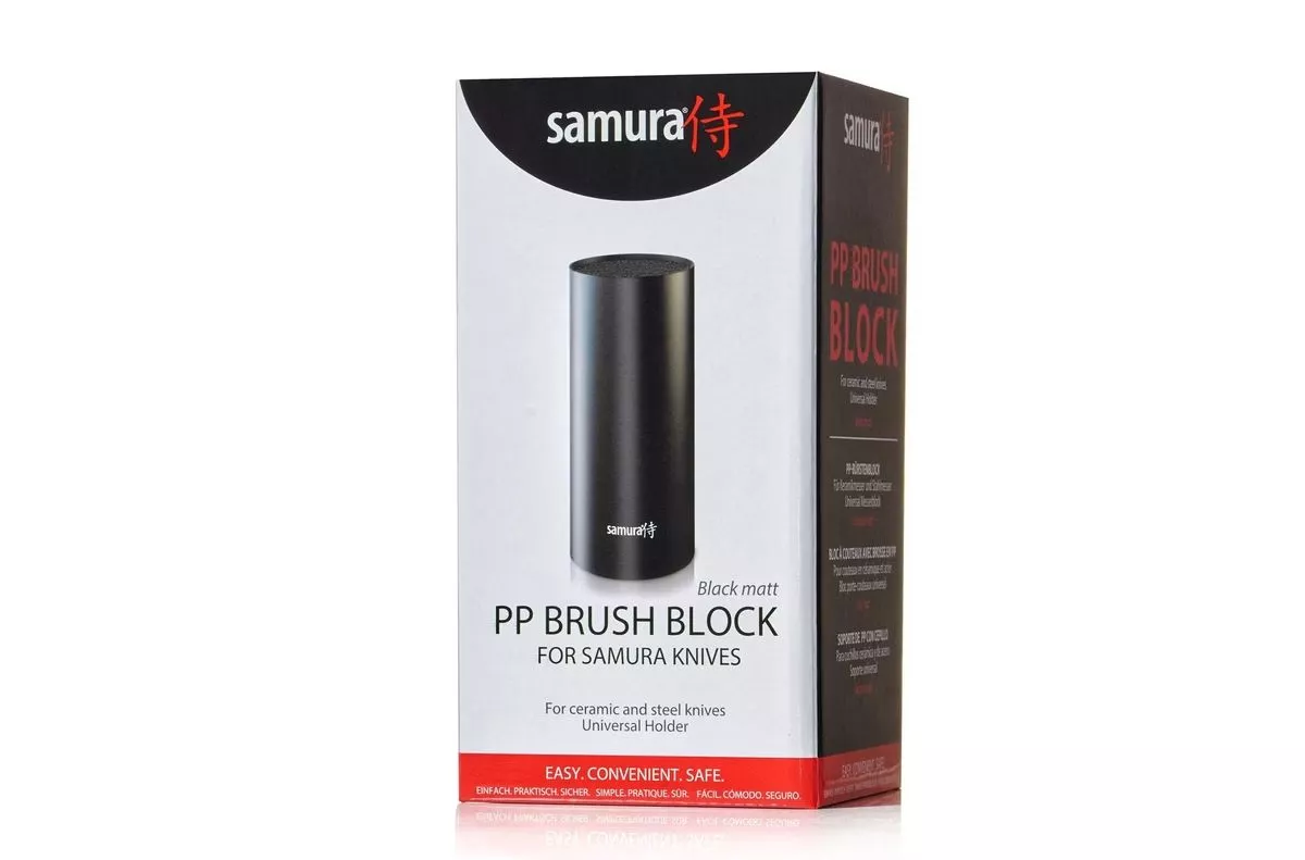 Samura Uniwersalny Blok na Noże Czarny Okrągły 22,5 cm KBF-101