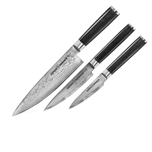 Samura Damascus zestaw 3 noży kuchennych box.