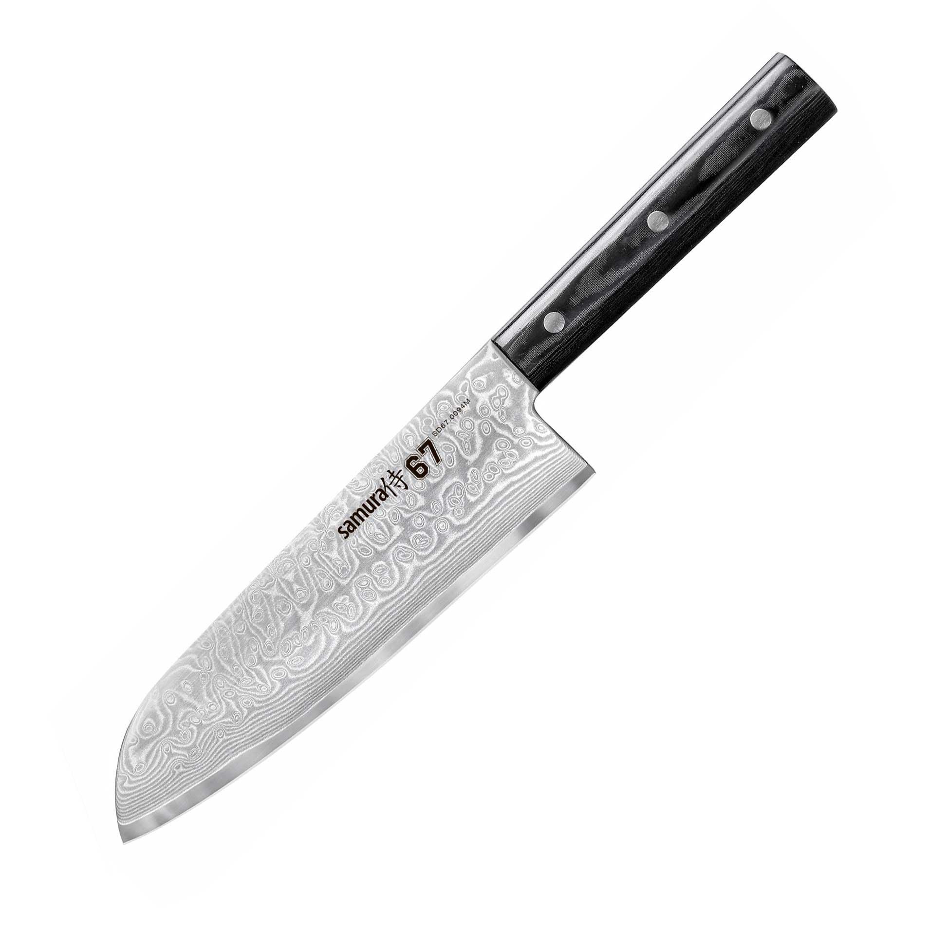 Samura Damascus 67 Nóż Santoku 18 cm Mikarta SD67-0094M