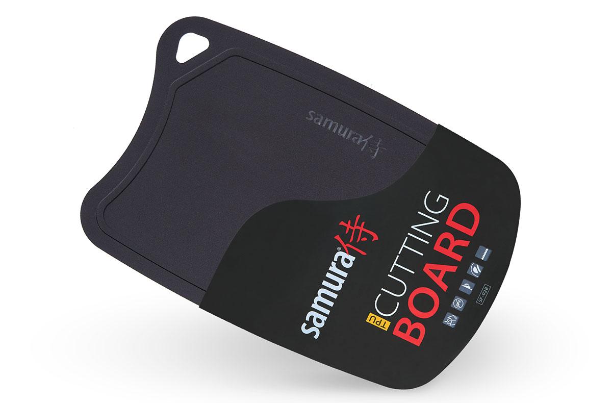 Samura antybakteryjna deska do krojenia czarna 38x25x2 cm