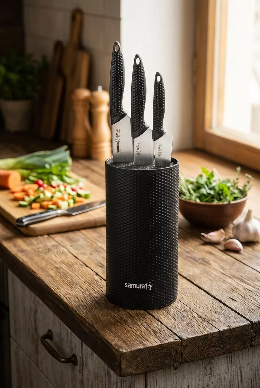 Samura Golf Zestaw 3 noży kuchennych w bloku (10/15,8/22,1 cm)