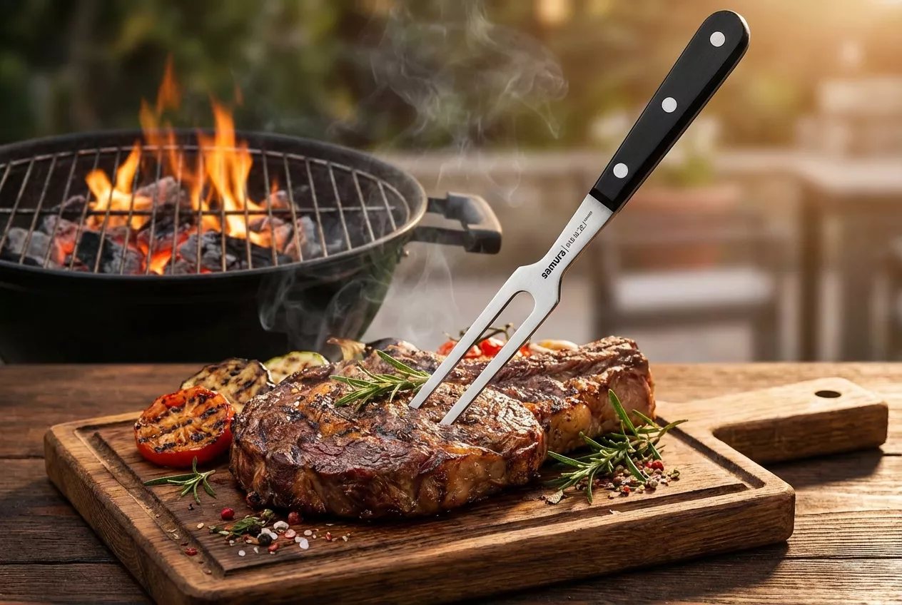 Samura Harakiri Widelec do steków, długość całkowita 31.5 cm