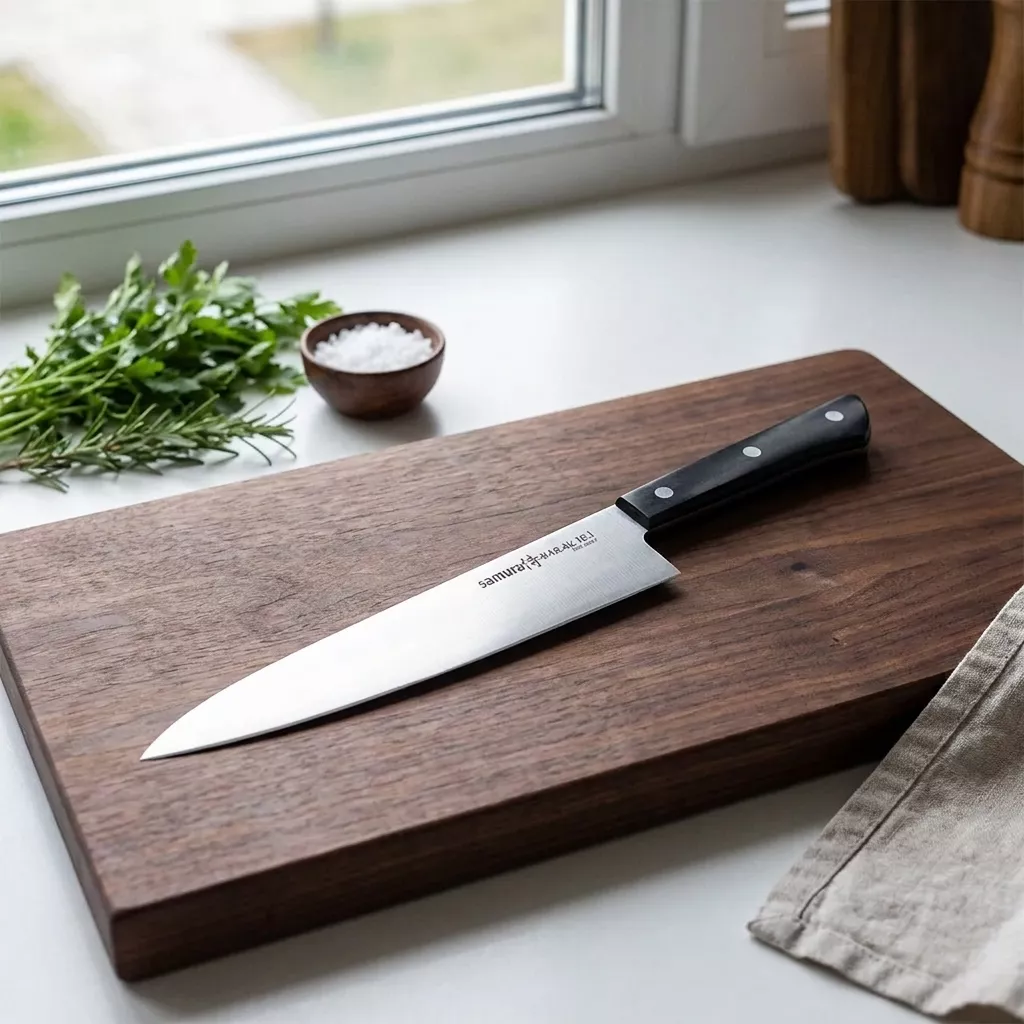 Samura Harakiri Nóż Szefa Kuchni 21 cm AUS-8 Czarny SHR-0085B