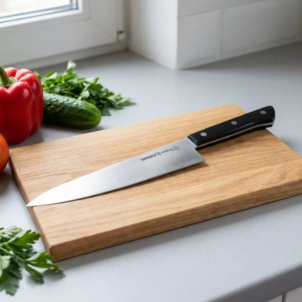 Samura Harakiri Nóż Szefa Kuchni 21 cm AUS-8 Czarny SHR-0085B