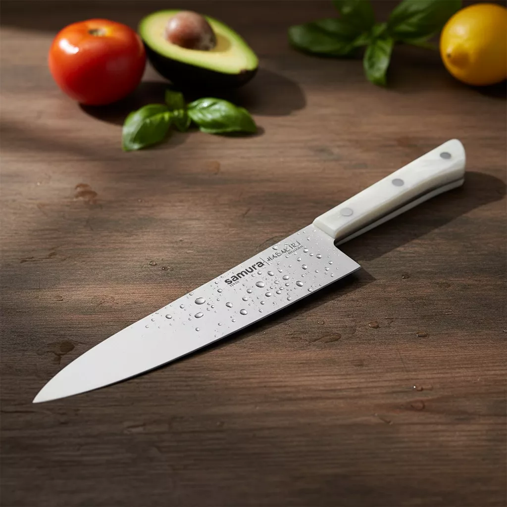 Samura Harakiri Zestaw 3 Noży Kuchennych, Ostrza 9.9/15/20.8 cm, Akryl