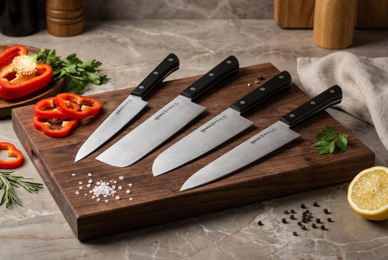 Samura Harakiri zestaw 5 noży kuchennych  AUS-8
