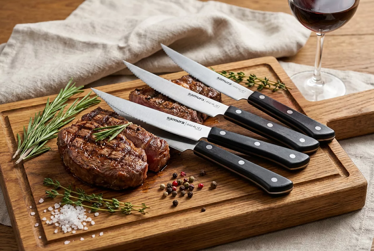 Zestaw 6 noży do steków Samura Harakiri 11 cm AUS-8