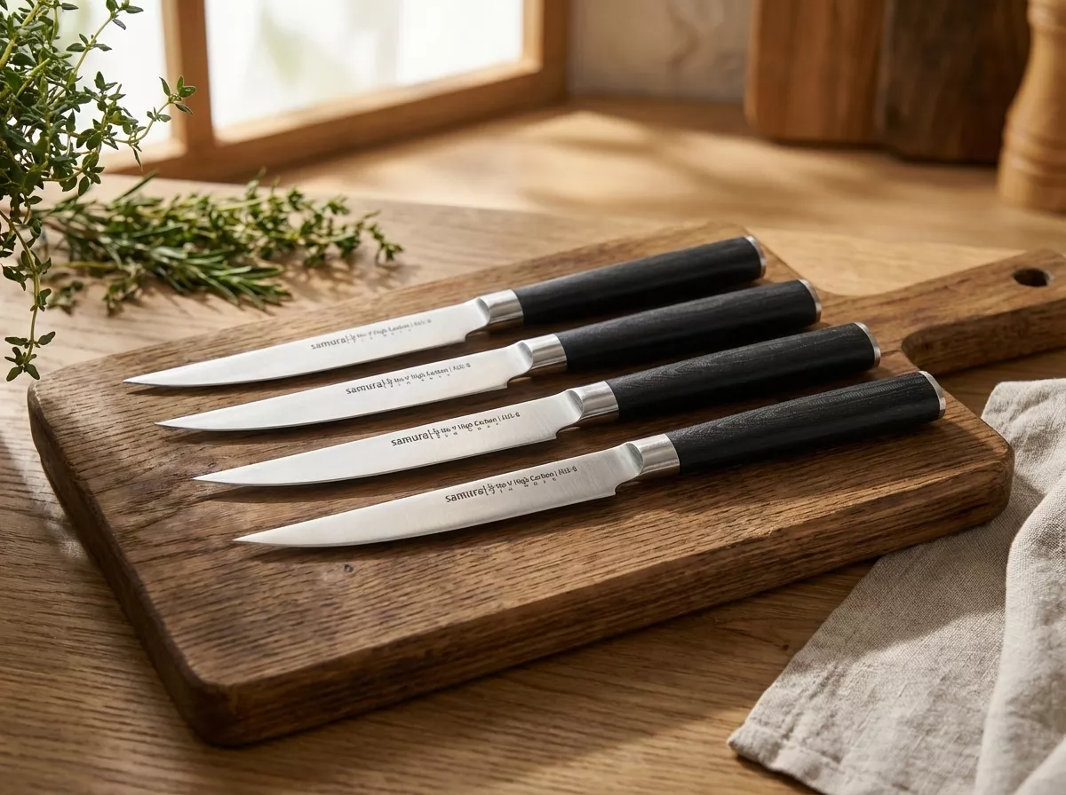 Zestaw 4 noży do steków Samura Mo-V AUS-8 12 cm SM-0031S