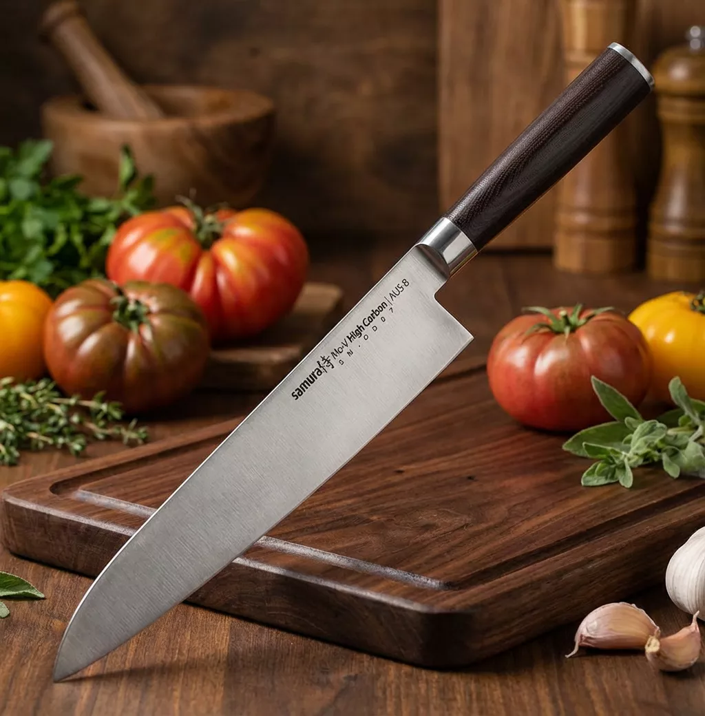 Samura MO-V nóż szefa kuchni AUS-8 58HRC 240mm