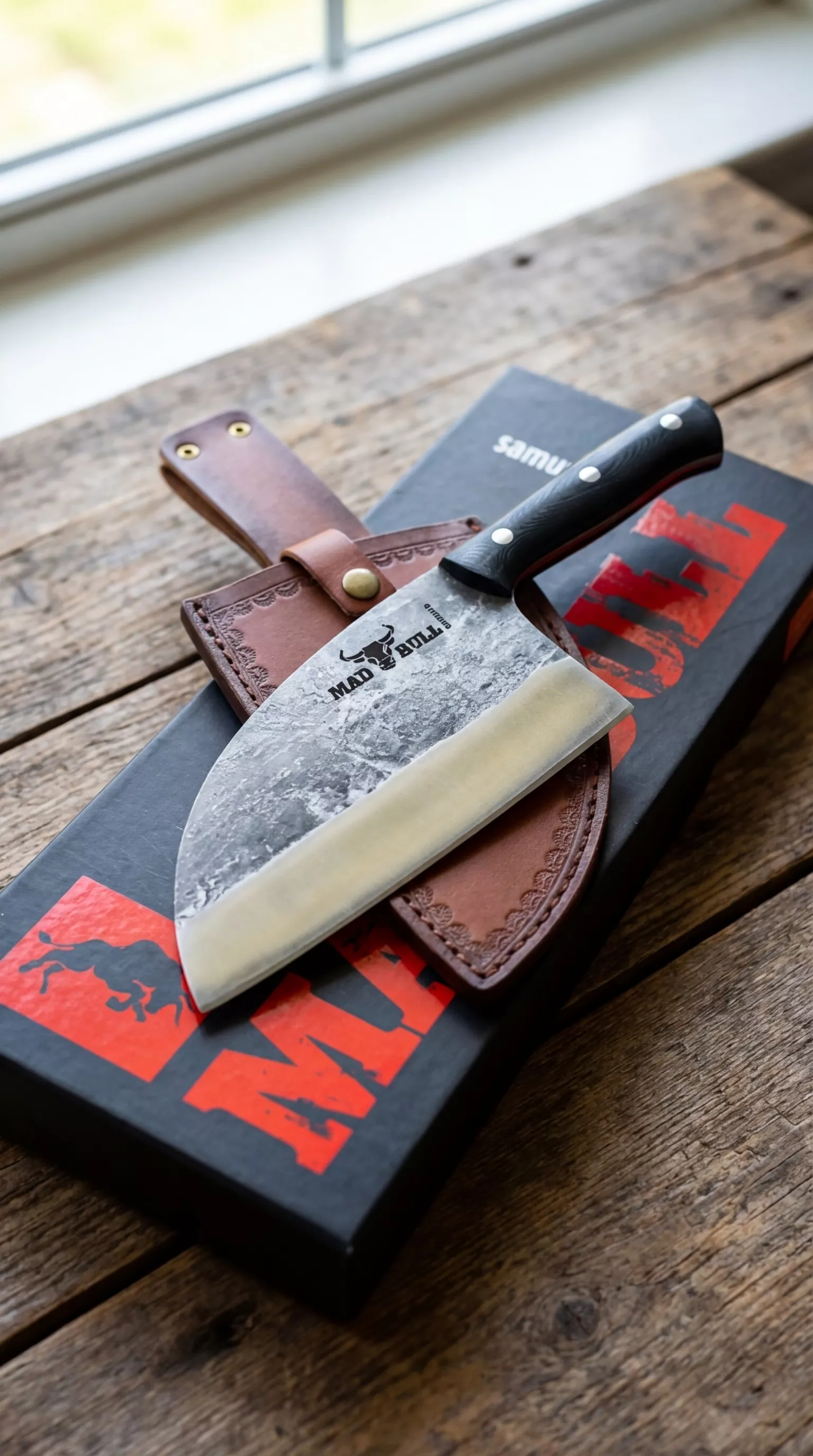 Samura Mad Bull Nóż Kuchenny Serbski 18cm Czarny