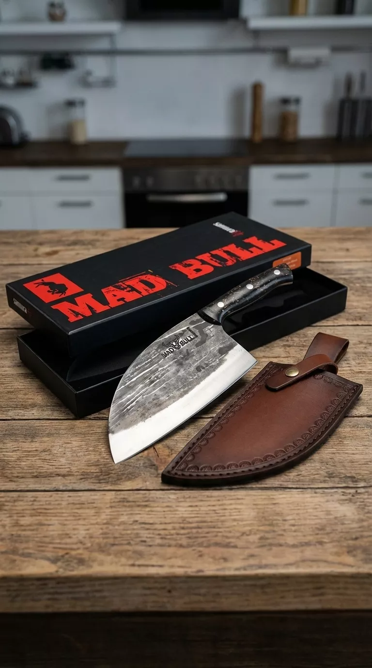 Samura Mad Bull Nóż kuchenny Serbski 18 cm Marble SMB-0040MC