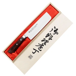 Satake Unique Shirogami Nóż Nakiri 17cm w drewnian