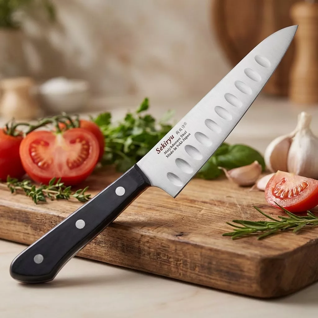 Sekiryu Zestaw 5 Japońskich Noży Kuchennych AUS-8A, Drewniane Rękojeści