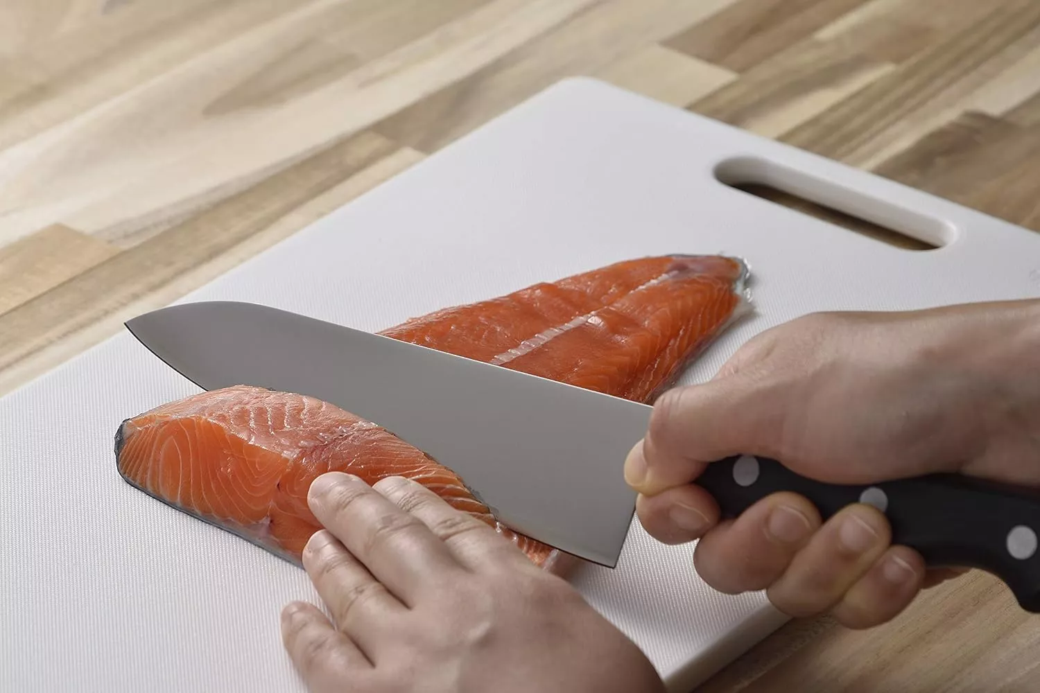 Japoński nóż Santoku Shimomura Murato Sharp MSP-101 AUS-10 16.5 cm