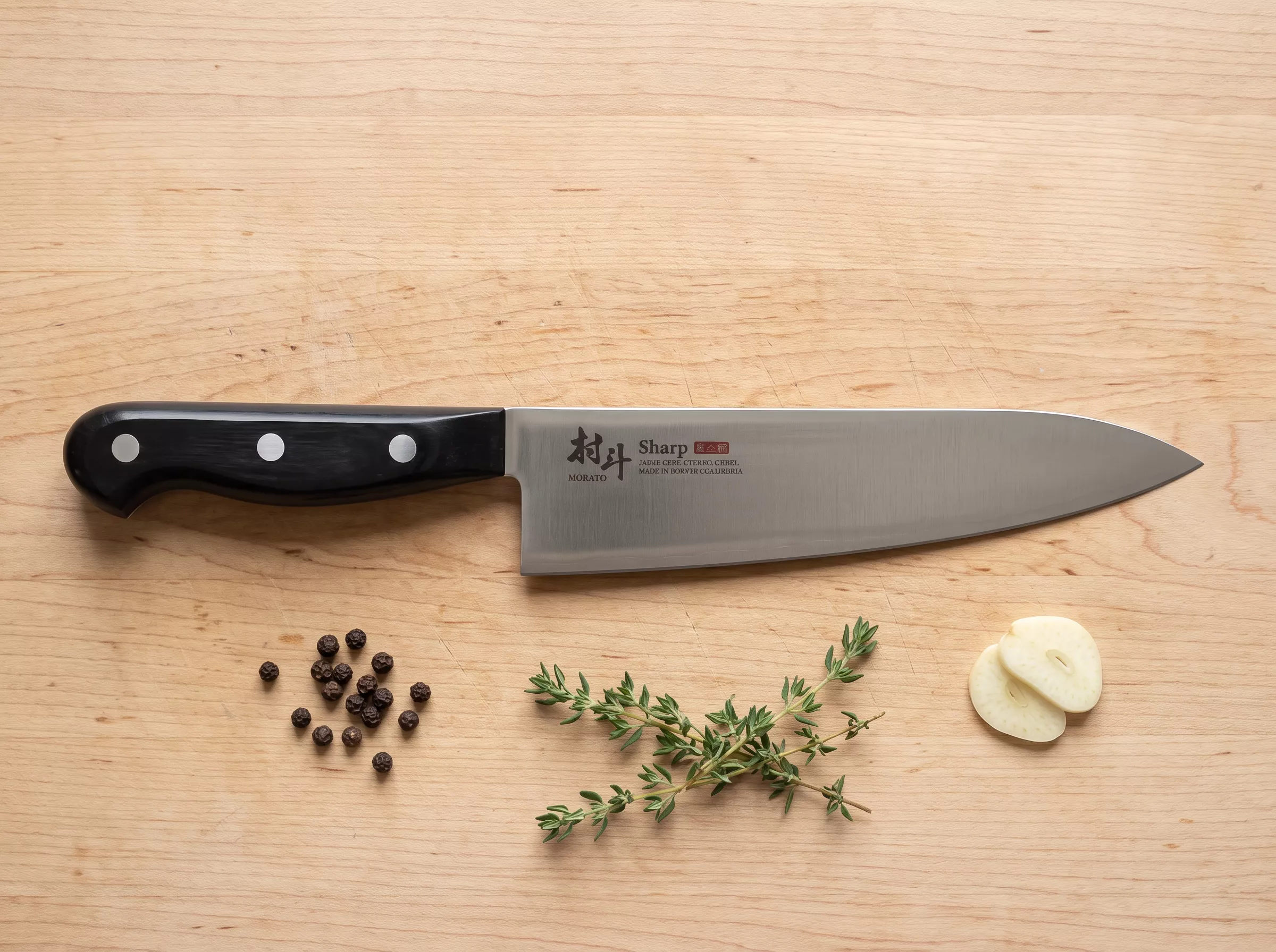 Nóż szefa kuchni Shimomura Murato Sharp Gyuto 18 cm AUS-10 MSP-102