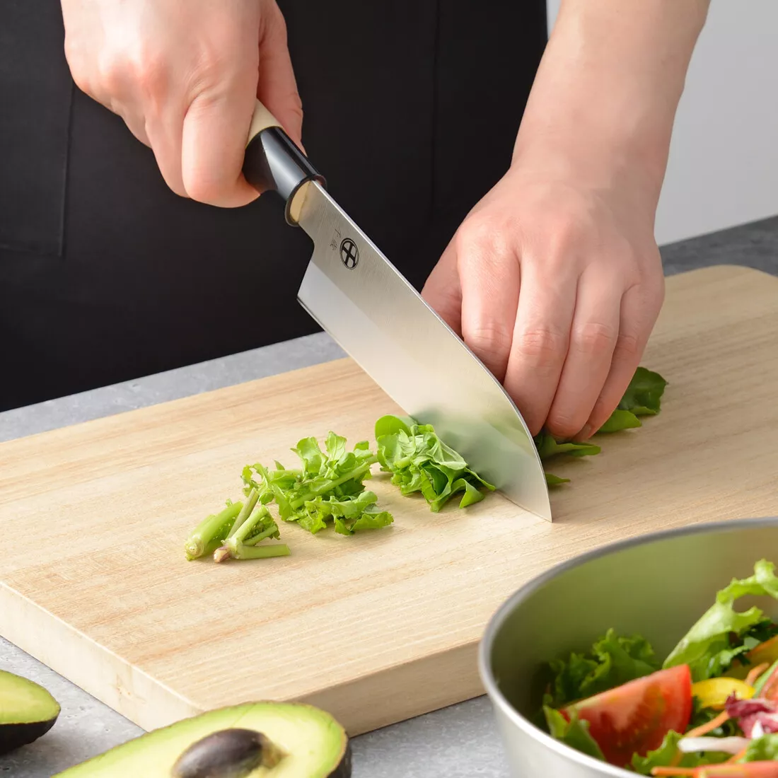 Tsubamesanjo Chitose Santoku – Nóż kuchenny, ostrze 15.5 cm, stal molib