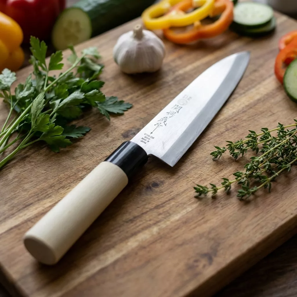 Tsubazo Gyuto - Japoński Nóż Szefa Kuchni 18cm, Stal Molibdenowo-Wanadow