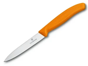 Victorinox nóż do jarzyn 10cm gładki pomarańczowy