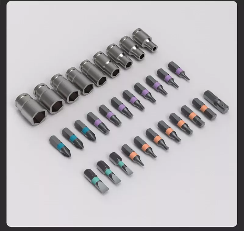 AtuMan / Duka Zestaw Wkrętaków z Grzechotką i Bitami RS2, 33 elementy