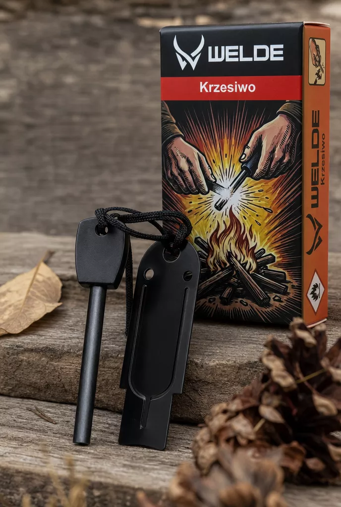 Krzesiwo magnezowe Welde 8mm x 8cm - survival i bushcraft