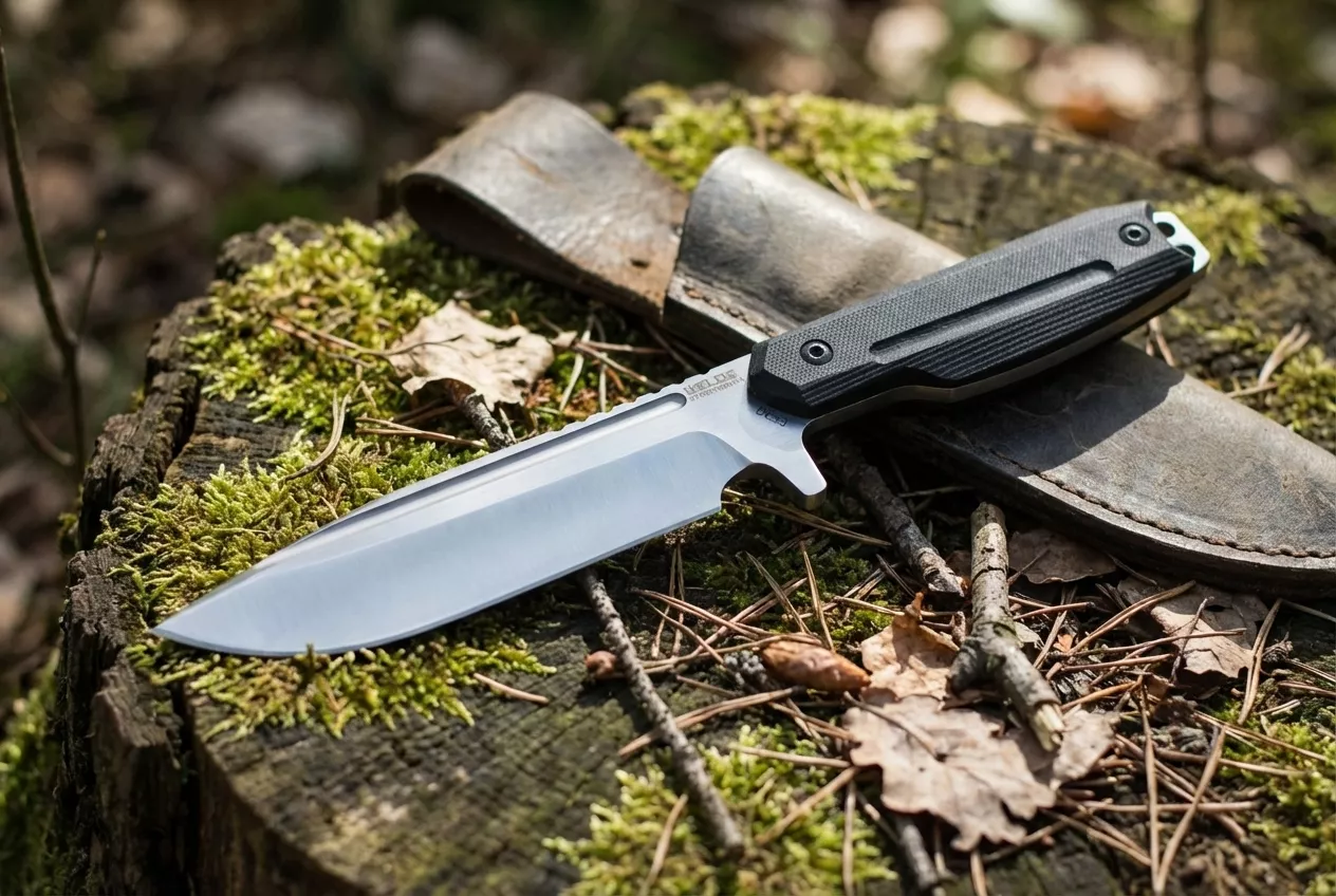 Welde Strongman G10 Nóż Survivalowy stal DC53 63 HRC z pochwą Kydex
