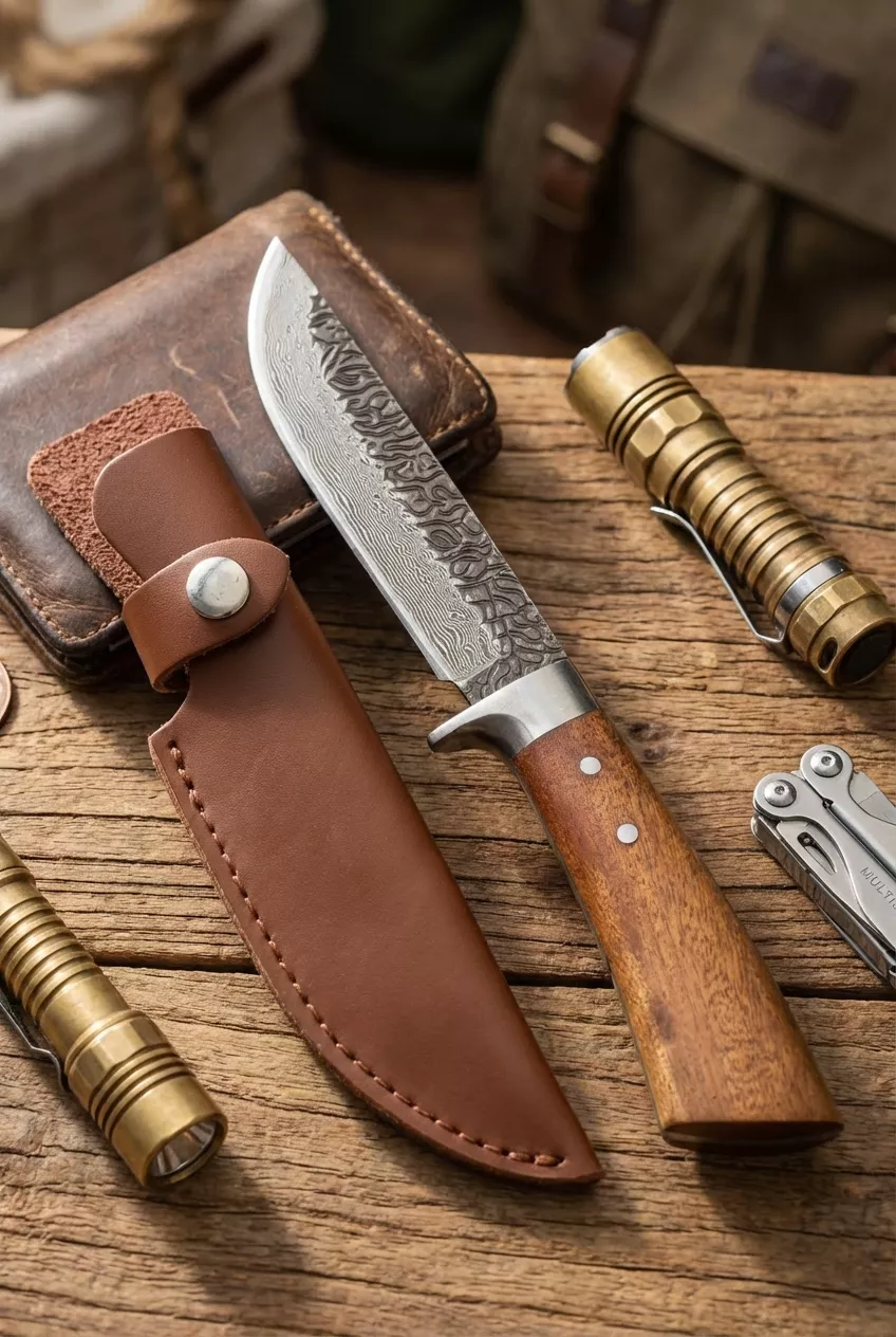 Nóż myśliwski Welde WH04DM Stal Damasceńska T10 25 cm