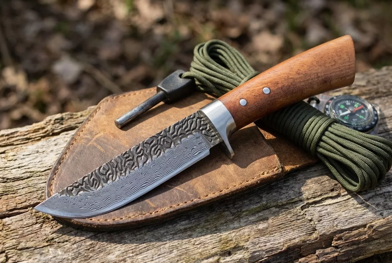 Nóż myśliwski Welde WH04DM Stal Damasceńska T10 25 cm