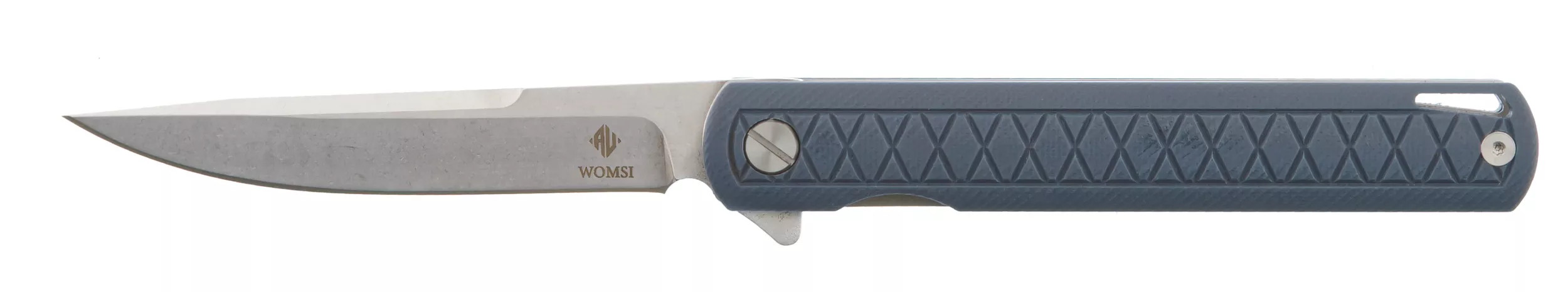 Womsi Wolf nóż składany blue G10 14C28N