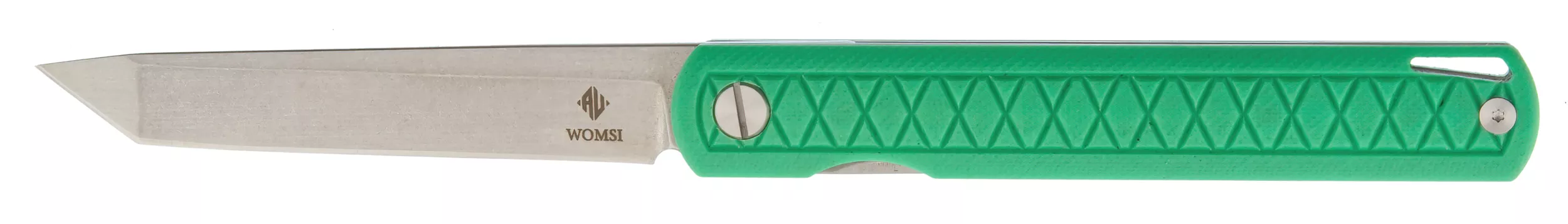 Womsi Wolf nóż składany tanto green G10 14C28N