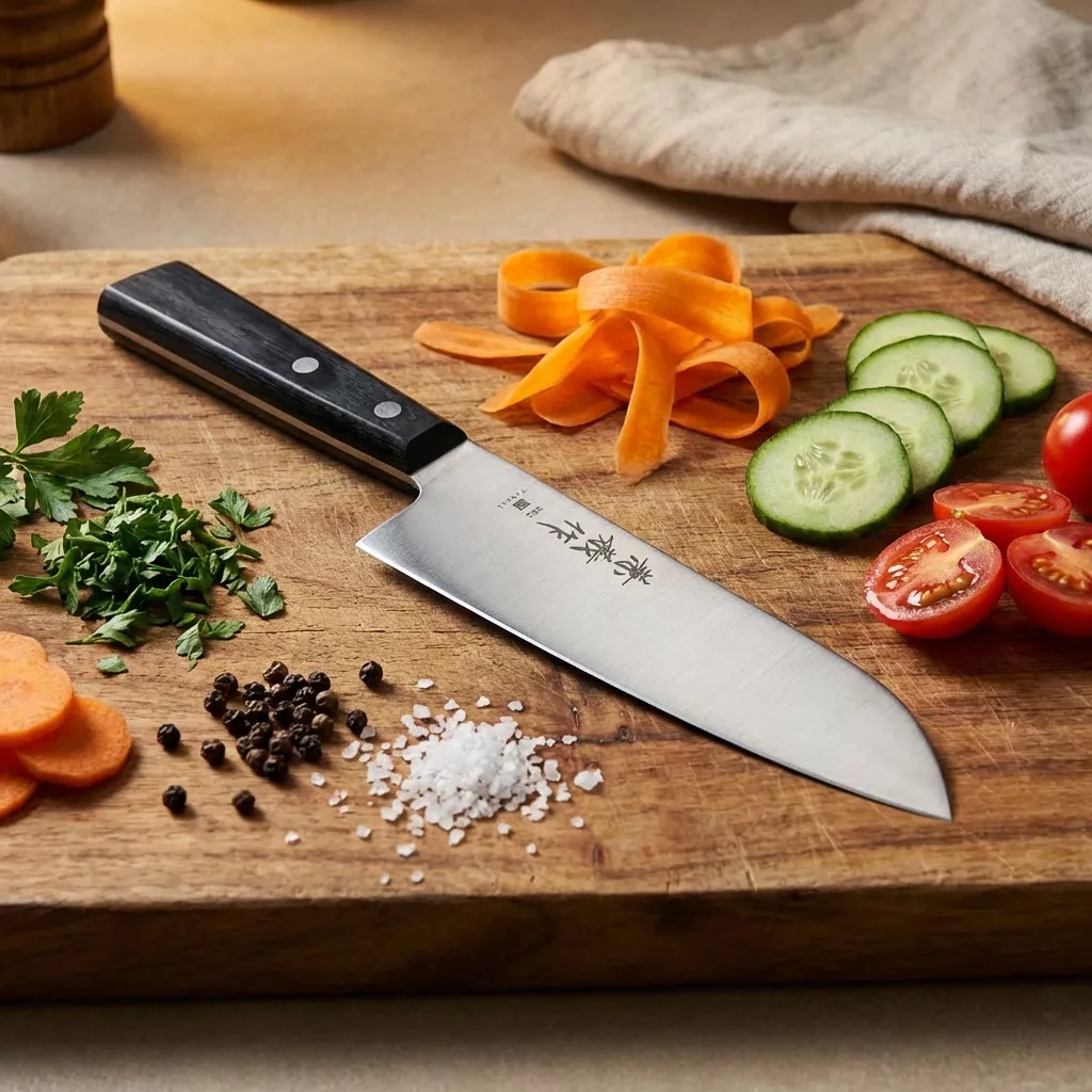 Japoński nóż Santoku Yaxell Kaneyoshi-saku SG2 16,5 cm