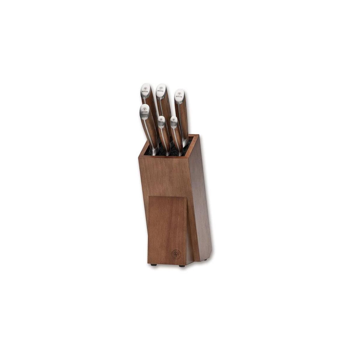 Boker Forge Wood 2.0 zestaw 6 noży kuchennych 