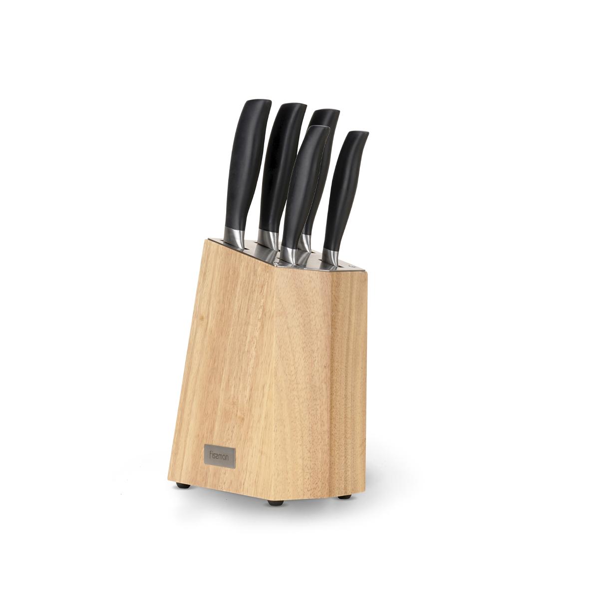 Fissman Fujikawa zestaw 5 noży kuchennych w bloku