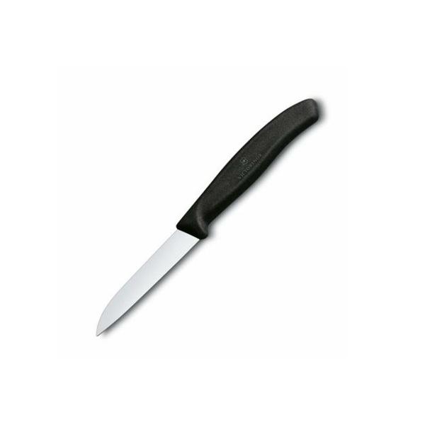 Victorinox nóż do jarzyn gładki 8cm czarny