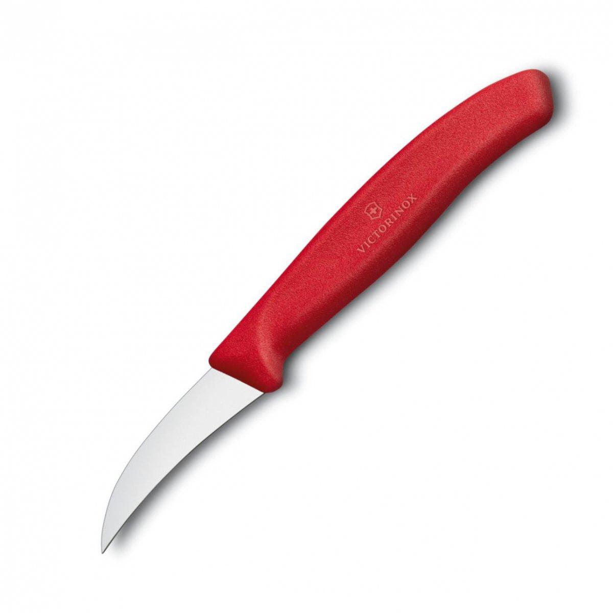 Victorinox nóż do obierania zagięty 6cm czerwony