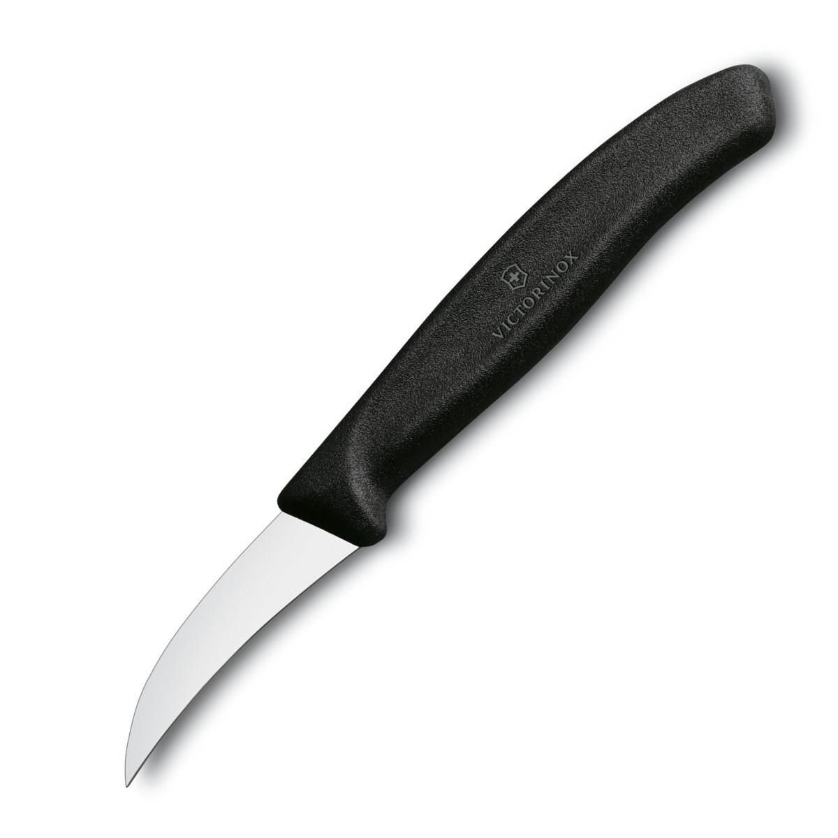 Victorinox nóż do obierania zagięty 6cm czarny 