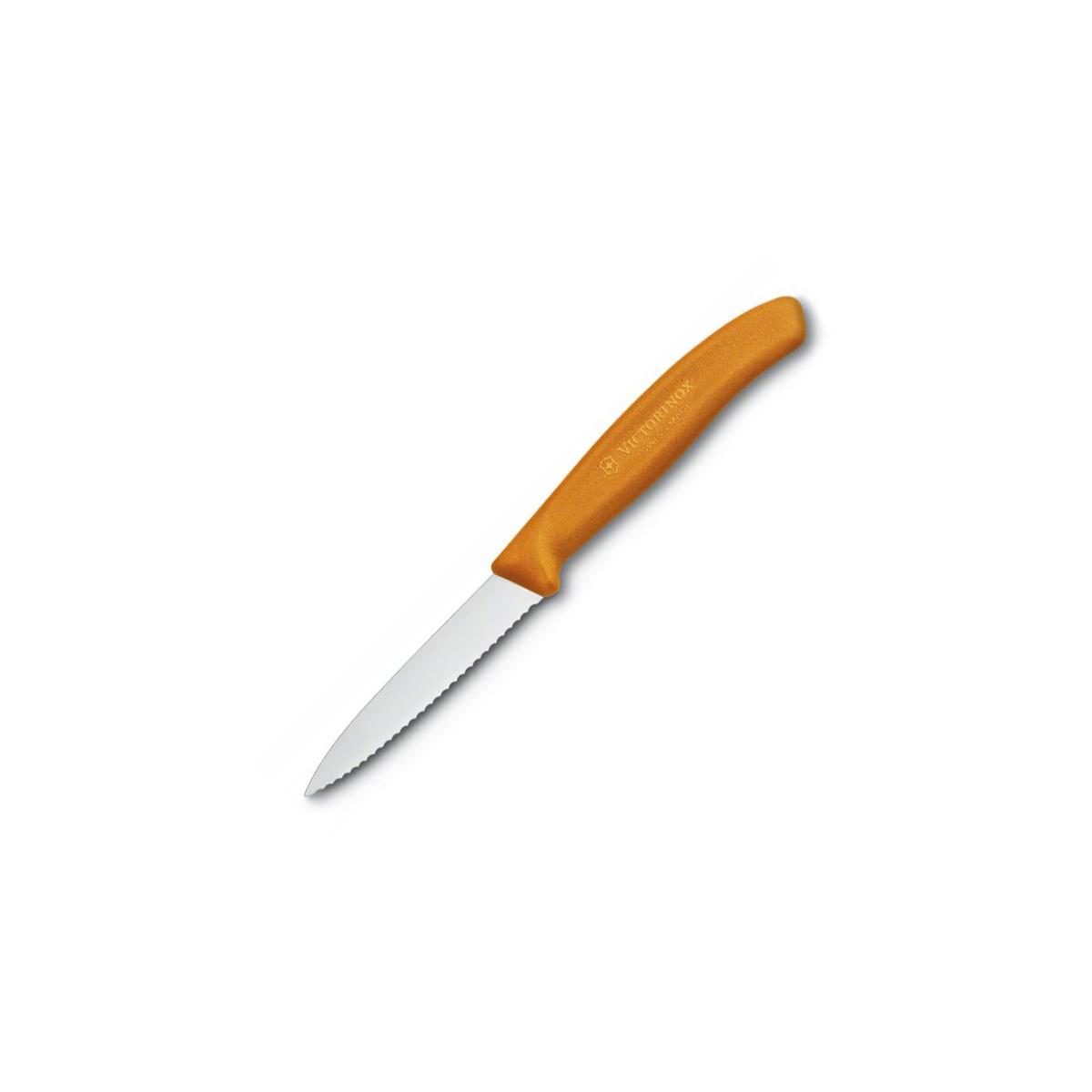 Victorinox nóż do obierania 8cm ząbkowany pomarańc