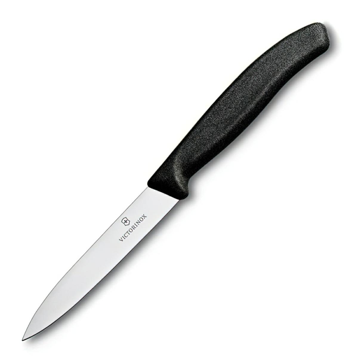Victorinox nóż do jarzyn 10cm gładki czarny.