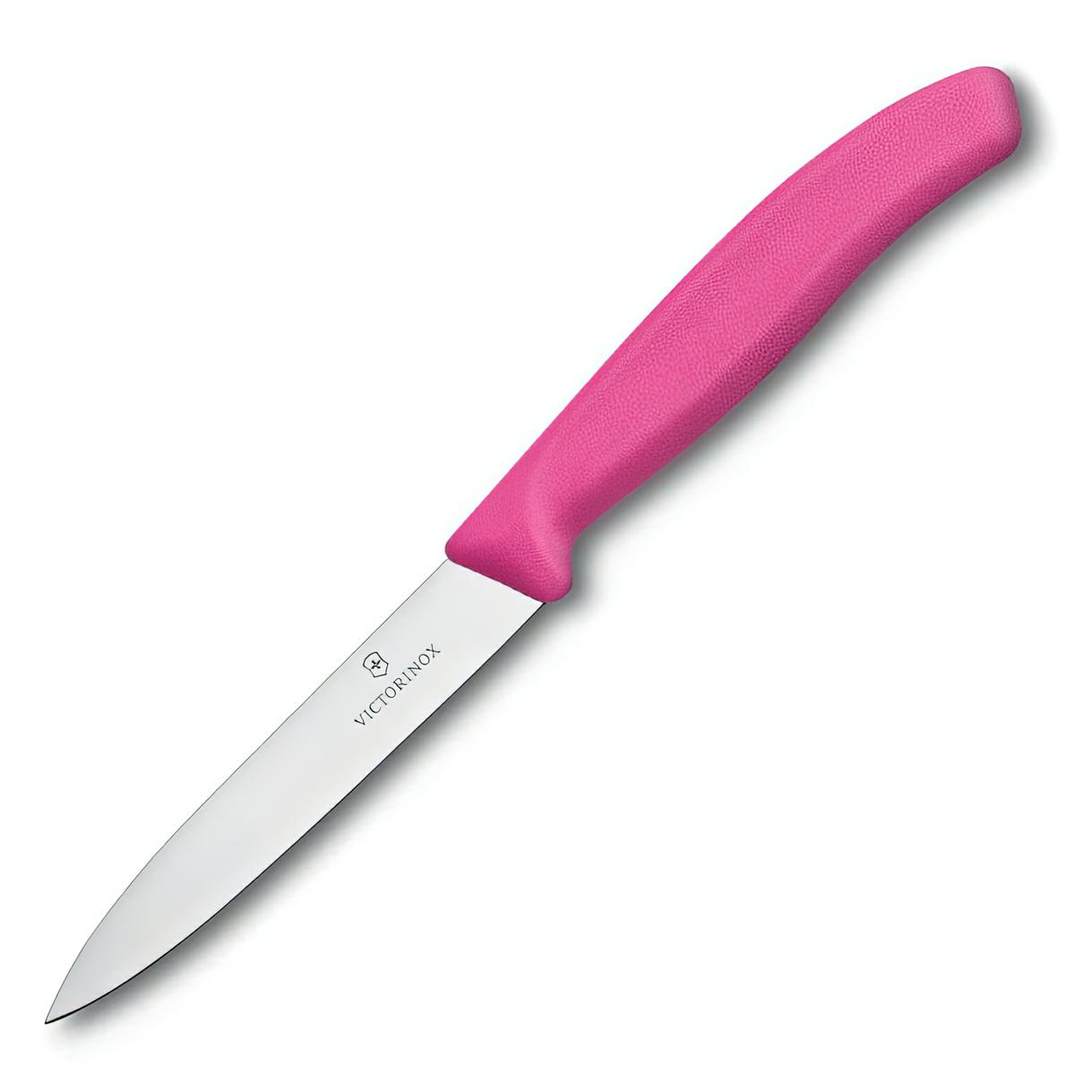 Victorinox nóż do jarzyn 10cm gładki różowy