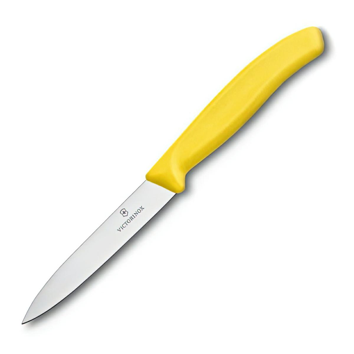 Victorinox nóż do jarzyn 10cm gładki żółty.
