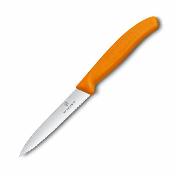 Victorinox nóż do jarzyn 10cm ząbkowany pomarańczo