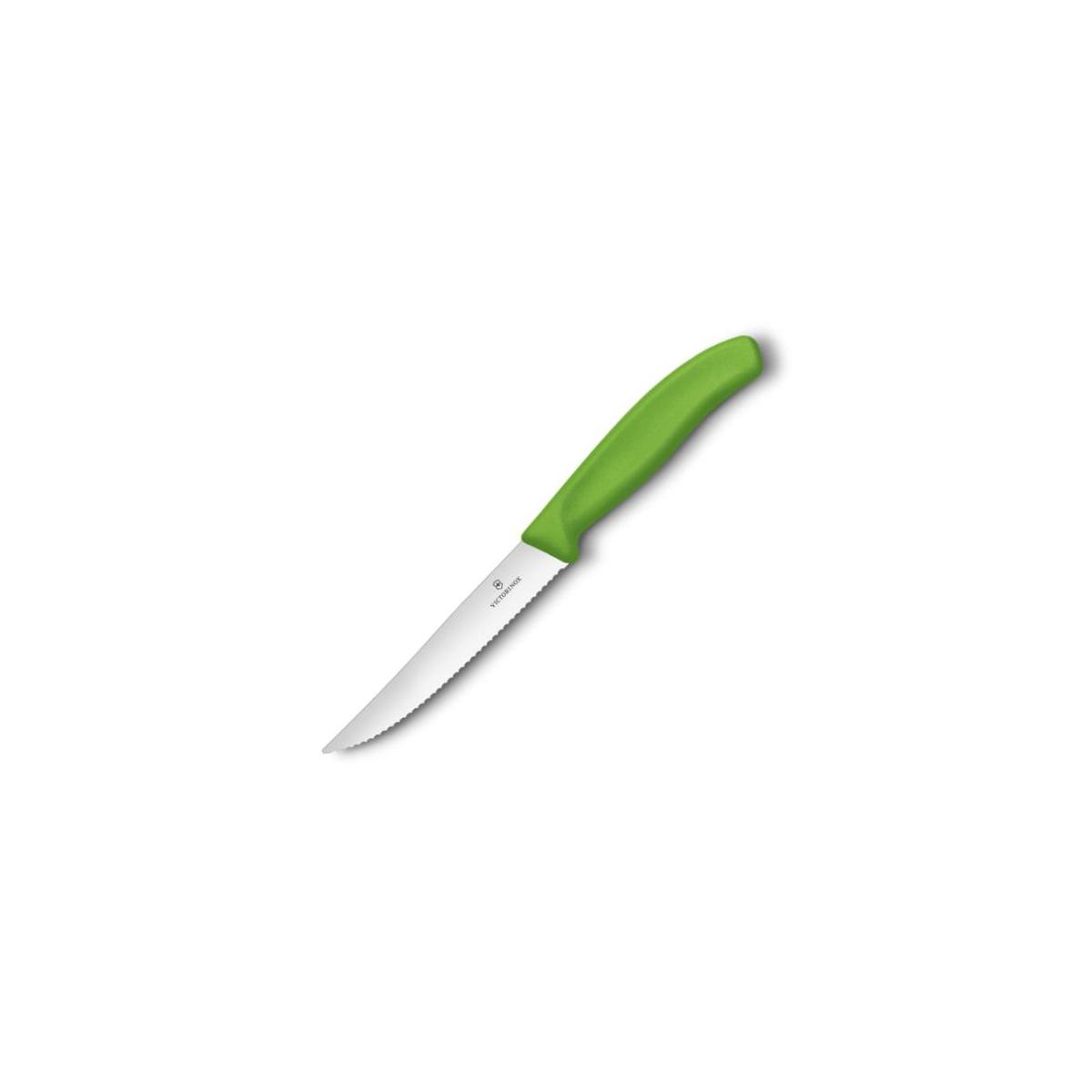 Victorinox nóż uniwersalny 12cm ząbkowany zielony
