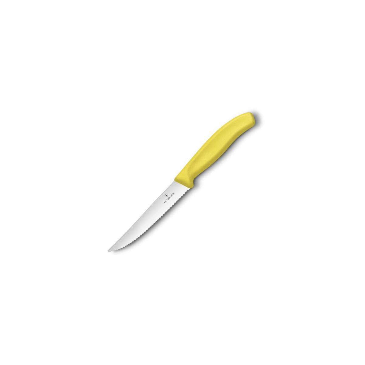Victorinox nóż uniwersalny 12cm ząbkowany żółty