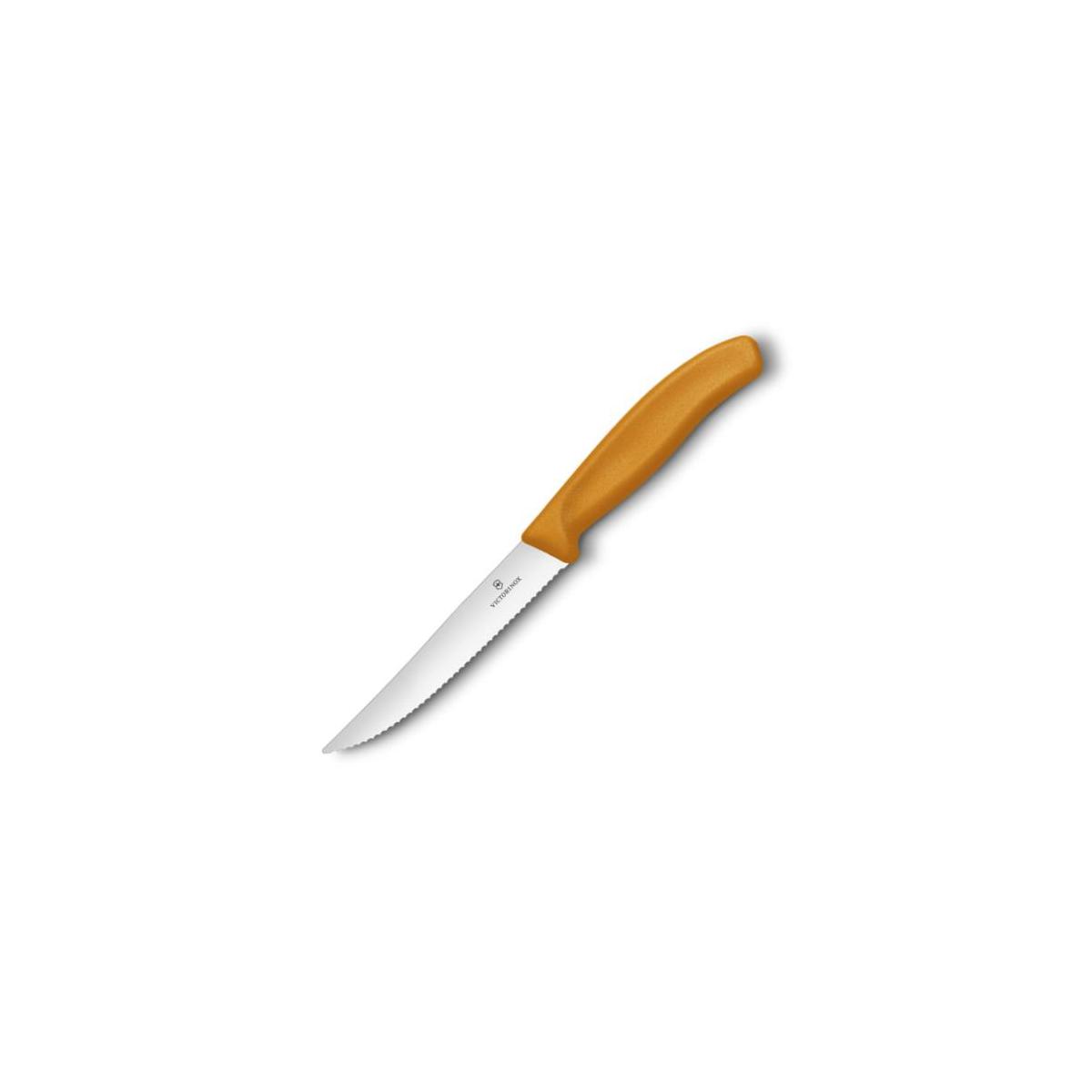 Victorinox nóż uniwersalny 12cm ząbkowany pomarańc