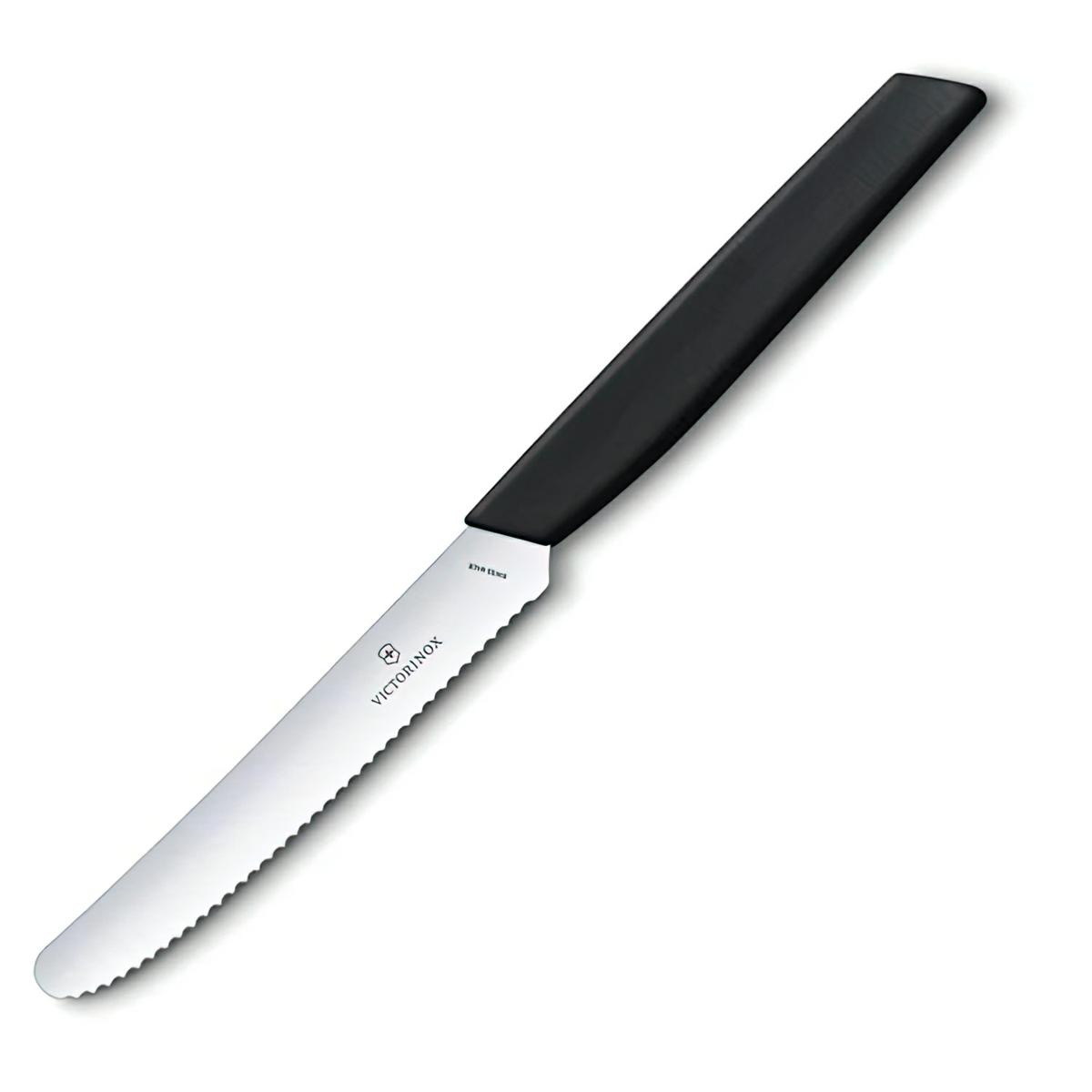 Victorinox nóż uniwersalny 11cm ząbkowany czarny