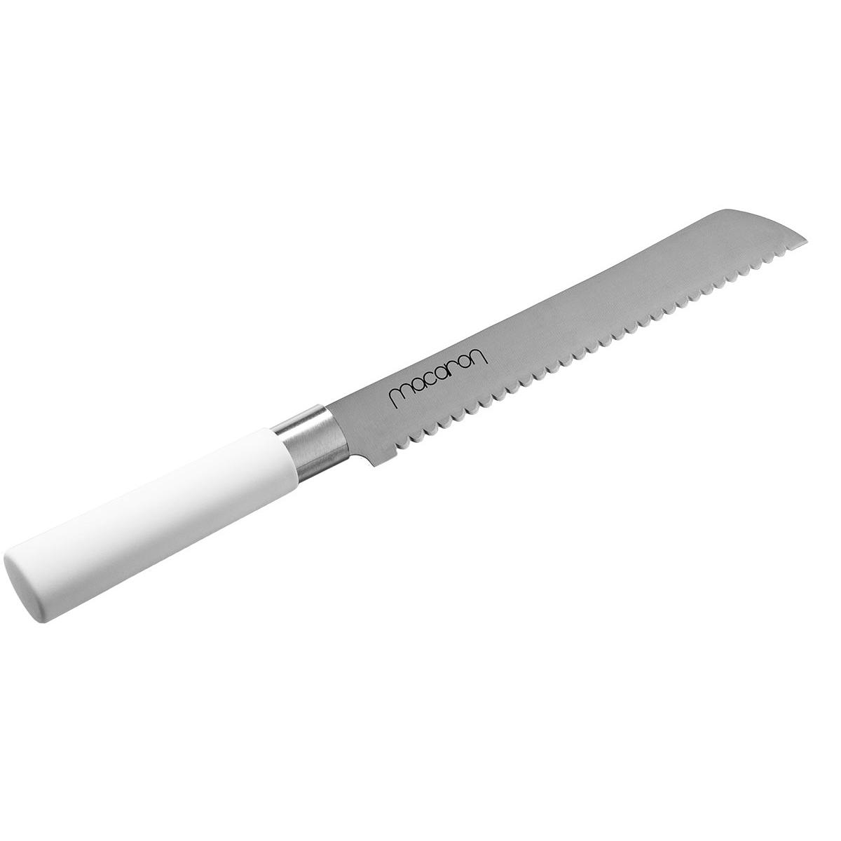 Satake Macaron White Nóż do pieczywa 20 cm